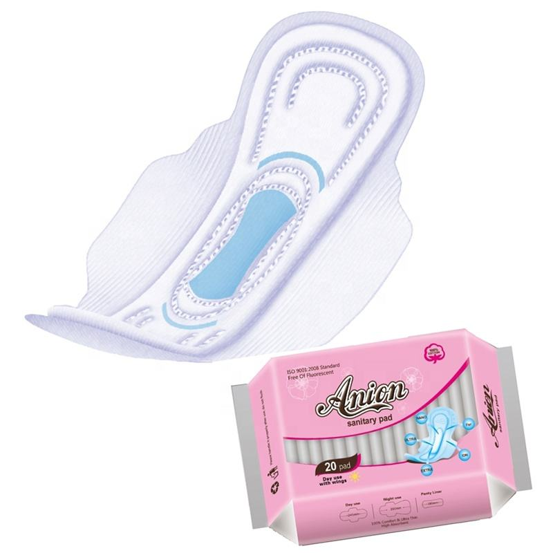 china supplier woman sanitary napkins with super absorb pure cotton surface new packing female sanitary pad samples free