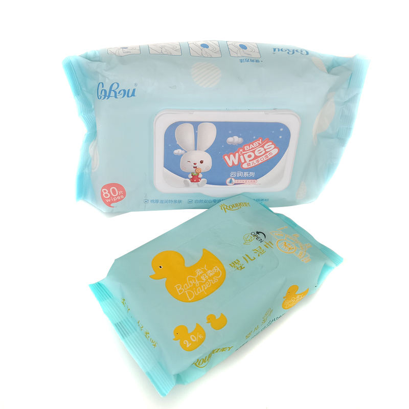 Baby care Fabric Wet Baby Tissue Cleaning Wet Tissue Baby Tissue Effectively wet wipes