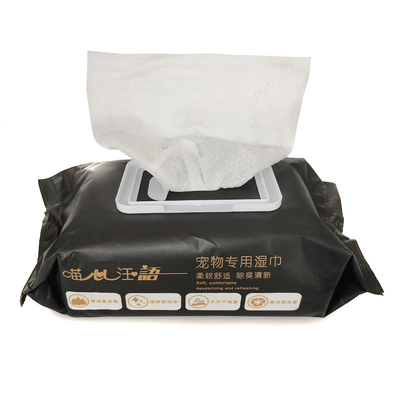 Organic OEM Factory Custom Wet Paper Napkin Cleaning Pet Dog Wet Wipes